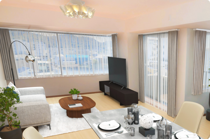 ホテルライクテイストの部屋