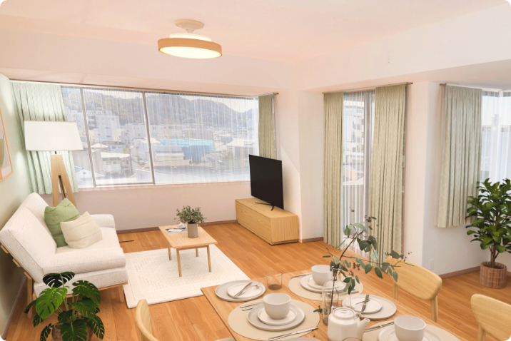 ナチュラルテイストの部屋