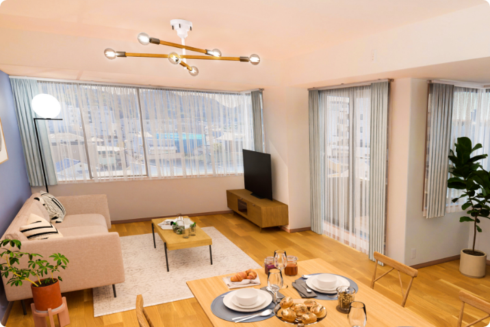 北欧テイストの部屋